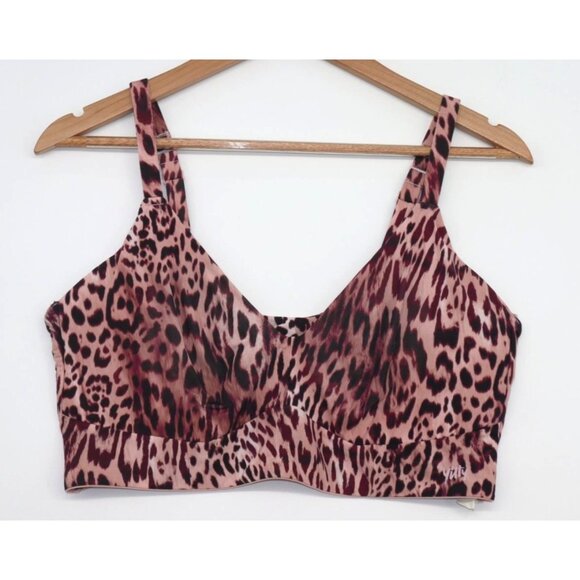 Yitty Leopard Print Womens Bra Top 2X Adjustable Strap Stretch Feminine Coquette - Picture 1 of 8